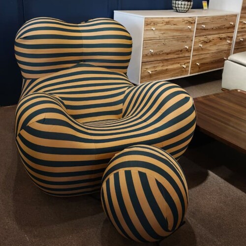 GX-C45 RELAXING CHAIR, YELLOW/BLUE